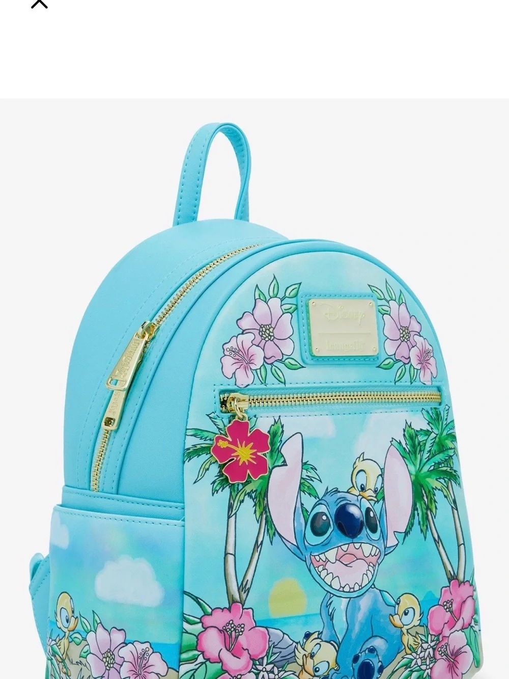 Disney Lilo & Stitch Blue Mini Backpack by Loungefly